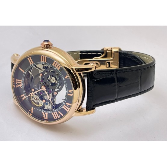 Cartier Rotonde De Astrotourbillon Skeleton Black Swiss Automatic Watch