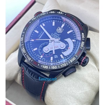 Tag Heuer Grand Carrera Calibre 36 Leather Strap Watch