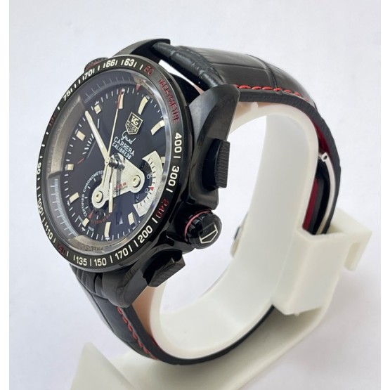 Tag Heuer Grand Carrera Calibre 36 Leather Strap Watch