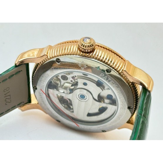 Patek Philippe Double Flying Tourbillon DAY-NIGHT Green Swiss Automatic Watch