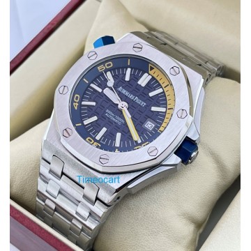 Audemars Piguet Diver Steel Bracelet Blue Swiss Automatic Watch