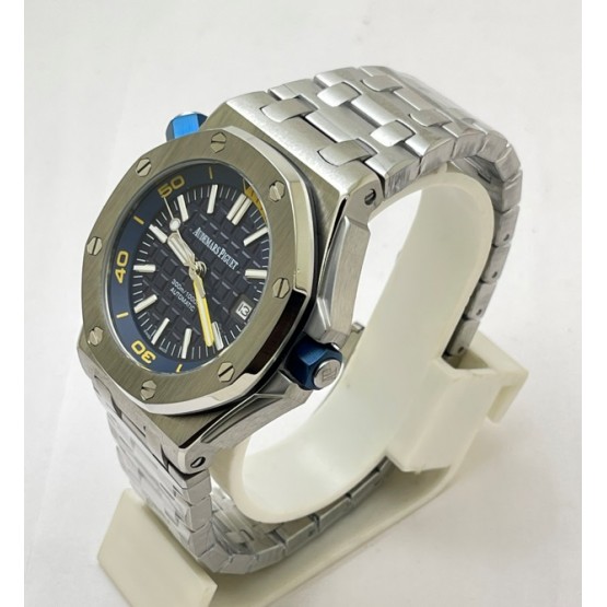 Audemars Piguet Diver Steel Bracelet Blue Swiss Automatic Watch