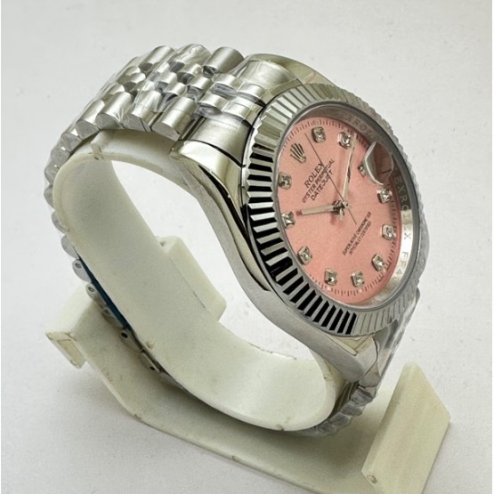 Rolex Datejust Diamond Mark Pink Steel Swiss Automatic Watch