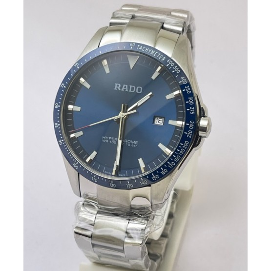 Rado Hyperchrome Blue Steel Watch