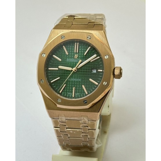 Audemars Piguet Royal Oak Green Rose Gold Swiss Automatic Watch