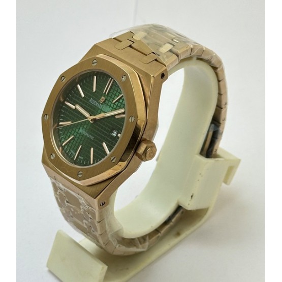 Audemars Piguet Royal Oak Green Rose Gold Swiss Automatic Watch