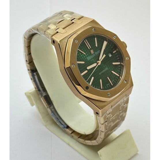 Audemars Piguet Royal Oak Green Rose Gold Swiss Automatic Watch