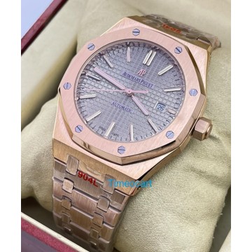 Audemars Piguet Royal Oak Rose Gold Grey Swiss Automatic Watch