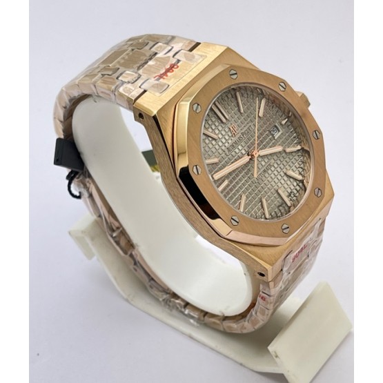 Audemars Piguet Royal Oak Rose Gold Grey Swiss Automatic Watch