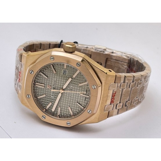 Audemars Piguet Royal Oak Rose Gold Grey Swiss Automatic Watch