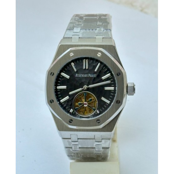 Audemars Piguet Royal Oak Tourbillon Dimpled Dial Black Swiss Automatic Watch