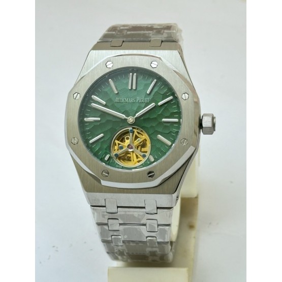 Audemars Piguet Royal Oak Tourbillon Dimpled Dial Green Swiss Automatic Watch