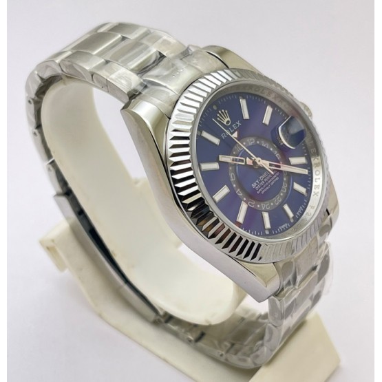 Rolex Sky Dweller Blue Steel Swiss ETA Automatic Watch