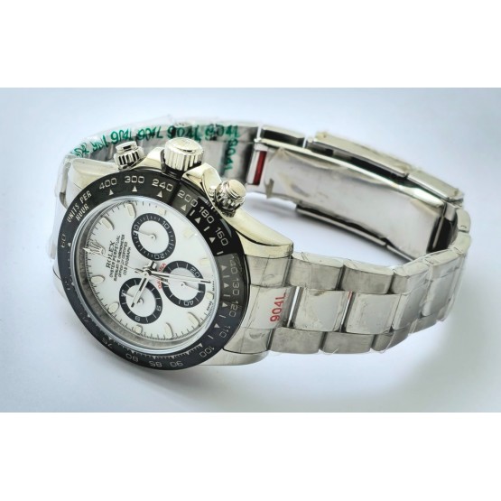 Rolex Daytona Cosmograph Panda Edition Swiss ETA 4130 Valjoux Automatic Movement Watch