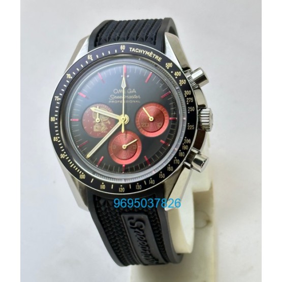 Omega Speedmaster Eyes On The Stars Black Rubber Strap watch