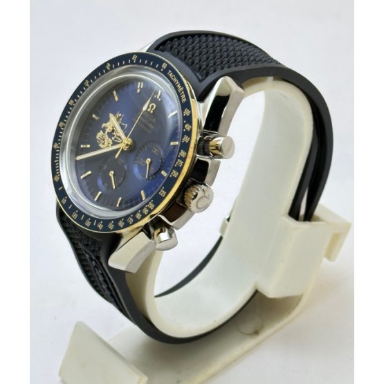 Omega Speedmaster Apollo 11 Rubber Strap Watch