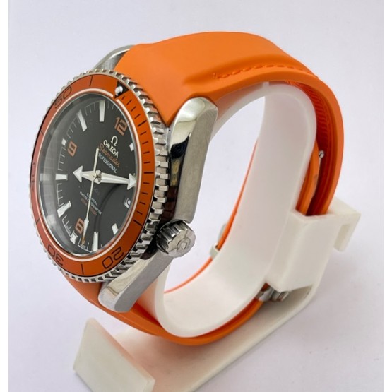 Omega Seamaster Planet Ocean Orange Rubber Strap Swiss Automatic Watch