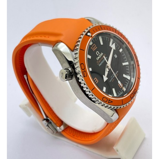 Omega Seamaster Planet Ocean Orange Rubber Strap Swiss Automatic Watch