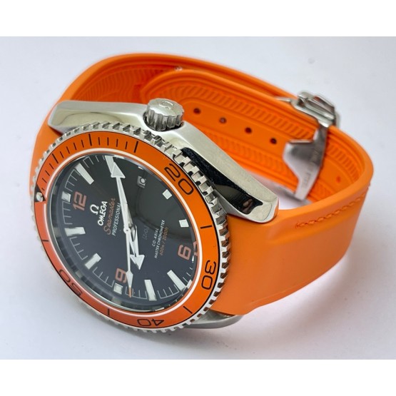 Omega Seamaster Planet Ocean Orange Rubber Strap Swiss Automatic Watch