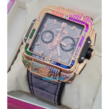 Hublot Square Bang Unico Rainbow Watch