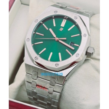 Audemars Piguet Royal Oak Jumbo Green Steel Swiss Automatic Watch - A