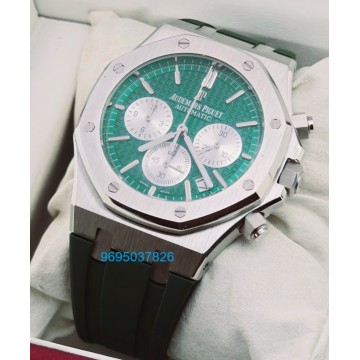 Audemars Piguet Chronometer Green Rubber Strap Watch