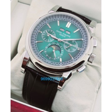 Patek Philippe Grand Complications GMT Perpetual Calendar Green Swiss Automatic Watch