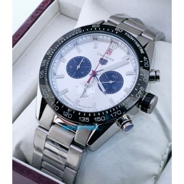 Tag Heuer Carrera Sport Chronograph White Steel Watch