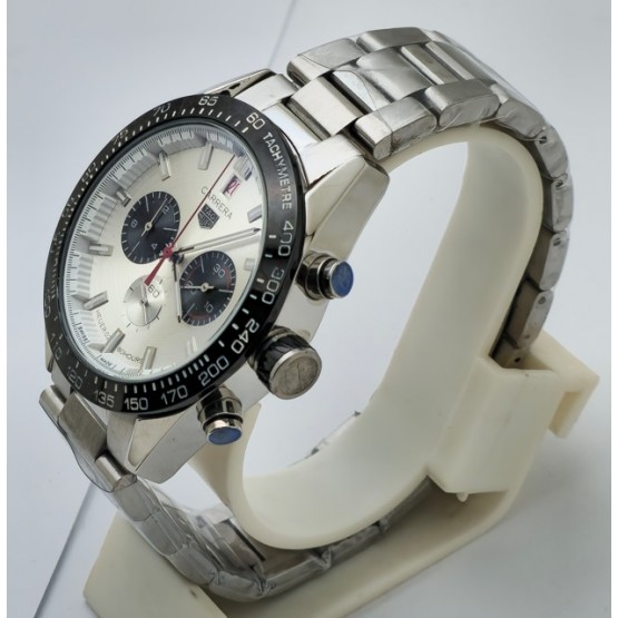 Tag Heuer Carrera Sport Chronograph White Steel Watch