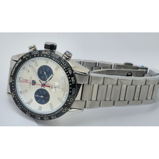 Tag Heuer Carrera Sport Chronograph White Steel Watch