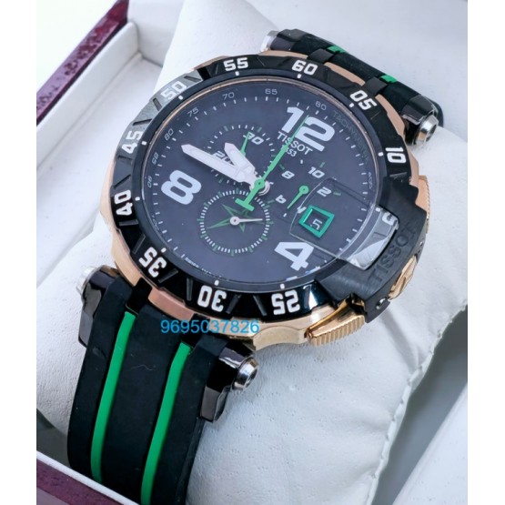 Tissot T-Race Moto GP Green Mark Rubber Strap Watche