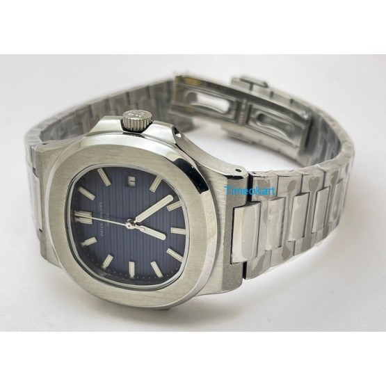 Patek Philippe Nautilus Steel Blue Swiss Automatic Watch