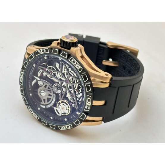 Roger Dubuis Aventador Black Rubber Strap Swiss Automatic Watch