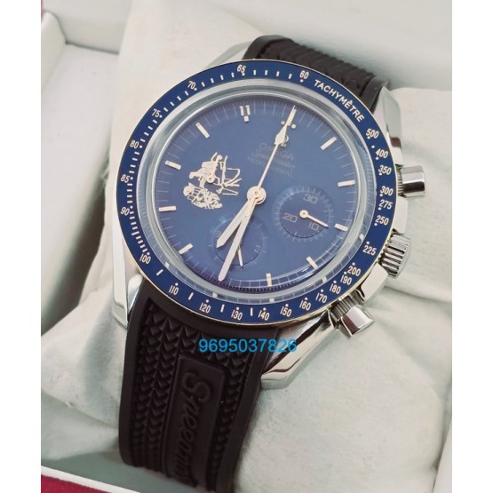 Omega Speedmaster Apollo 11 Rubber Strap Watch