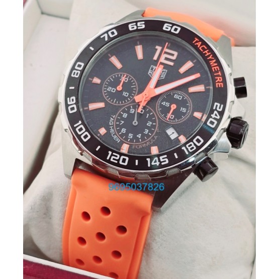 Tag Heuer Formula 1 Orange Rubber Strap Watch