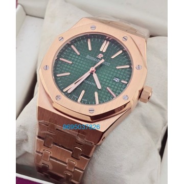 Audemars Piguet Royal Oak Green Rose Gold Swiss Automatic Watch