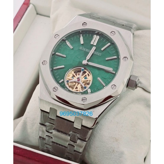 Audemars Piguet Royal Oak Tourbillon Dimpled Dial Green Swiss Automatic Watch