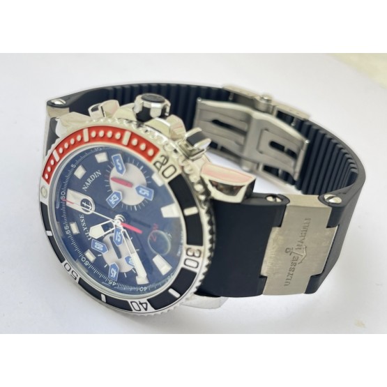 Ulysse Nardin Maxi Marine Diver Chronograph Rubber Strap Swiss ETA 7750 Valjoux Automatic Movement Watch