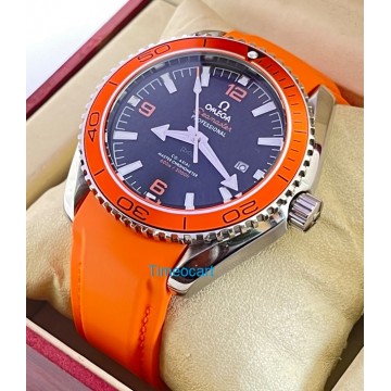 Omega Seamaster Planet Ocean Orange Rubber Strap Swiss Automatic Watch