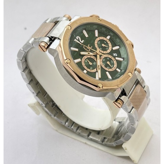 GC Green Chronograph Dual Tone Bracelet Watch