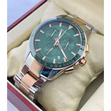 Rado Hyperchrome Chronograph Green Dual Tone Watch