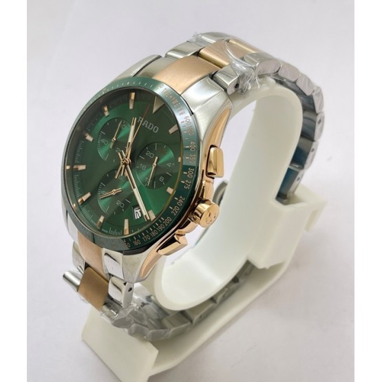 Rado Hyperchrome Chronograph Green Dual Tone Watch