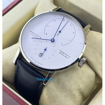 Nomos Glashutte LAMBDA Gangreserve 84 Stunden Steel Power Reserve Swiss Automatic Watch