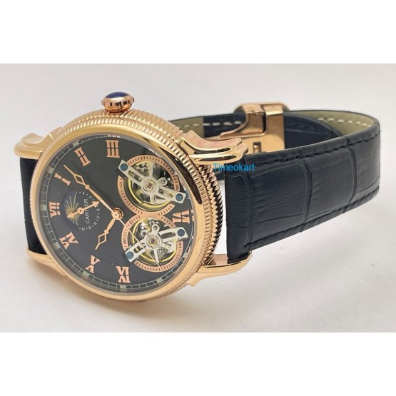 Cartier Rotonde De Cartier Double Tourbillon Sun Moon Phase Swiss ETA Automatic Watch