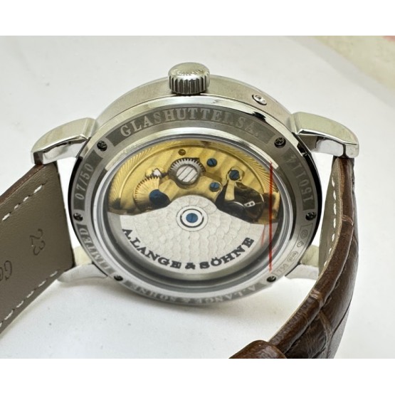 A. Lange & Shone Grand Lange 1 Steel White Swiss Automatic Watch