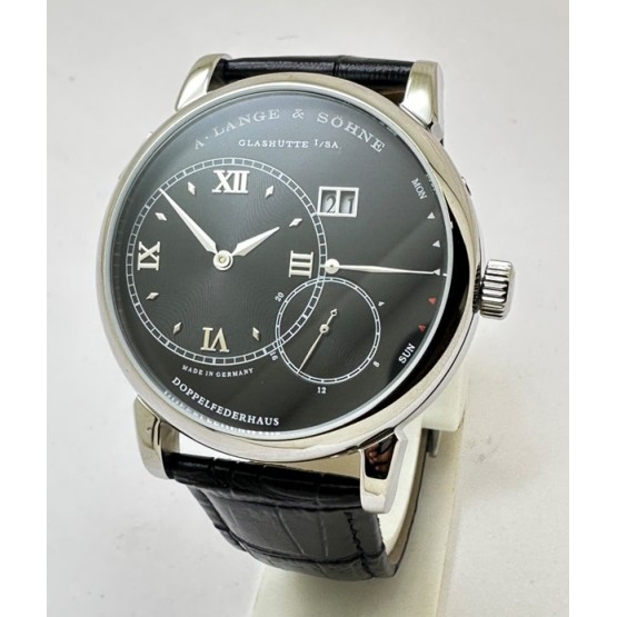 A. Lange & Shone Grand Lange 1 Steel Black Swiss Automatic Watch