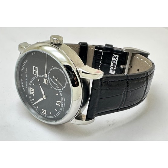 A. Lange & Shone Grand Lange 1 Steel Black Swiss Automatic Watch