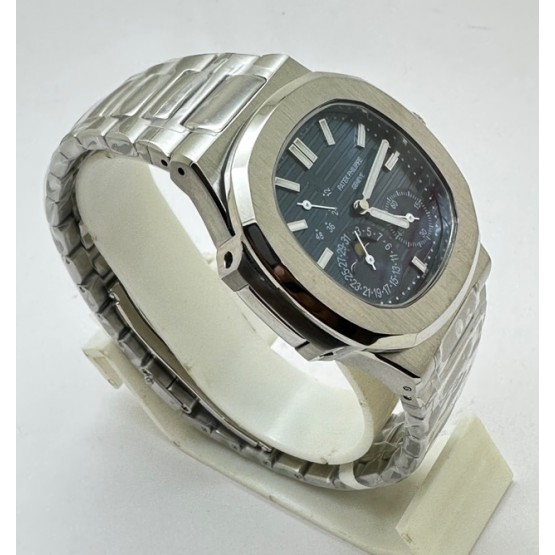 Patek Philippe Nautilus Moon Phase Power Resrve Steel Swiss Automatic Watch