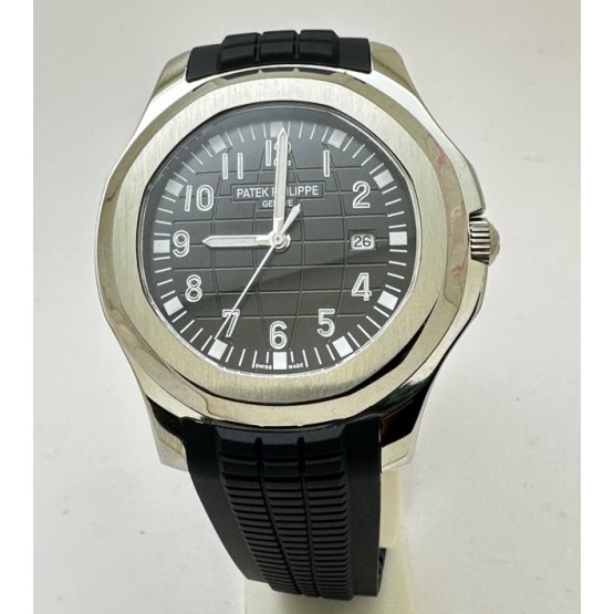 Patek Philippe Aquanaut Black Rubber Strap Watch