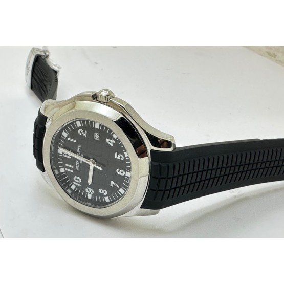 Patek Philippe Aquanaut Black Rubber Strap Watch